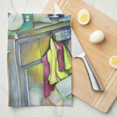 Waar is de viskop curry? Singapore Theedoek (Quarter Fold)