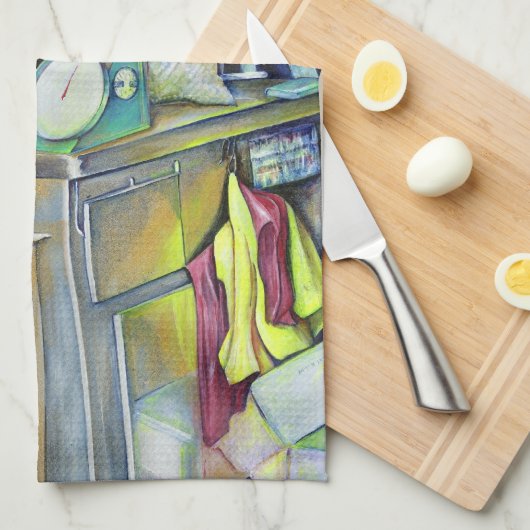 Waar is de viskop curry? Singapore Theedoek (Quarter Fold)