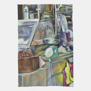 Waar is de viskop curry? Singapore Theedoek