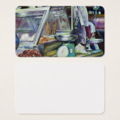 Waar is de viskop curry? Singapore Visitekaartje (Voorkant /achterkant)