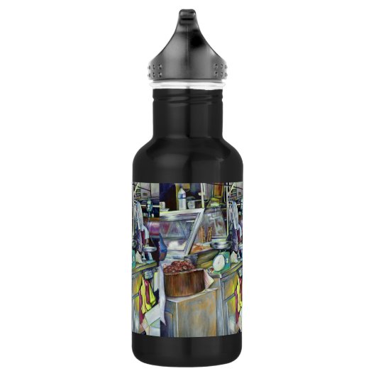 Waar is de viskop curry? Singapore Waterfles (Rechts)