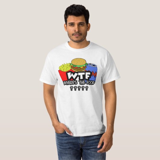 Waar is de voedselbrok? t-shirt (Voorkant volledig)