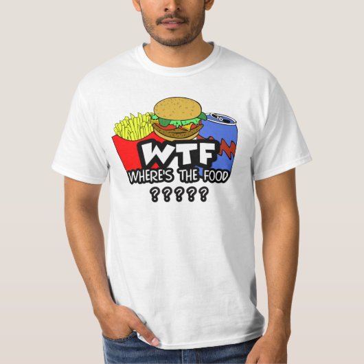 Waar is de voedselbrok? t-shirt (Voorkant)