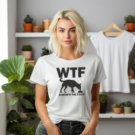 Waar is de voedselhond t-shirt