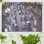 Waar is de waterkast? Boedapest Theedoek (Gevouwen)