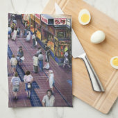 Waar is de waterkast? Boedapest Theedoek (Quarter Fold)