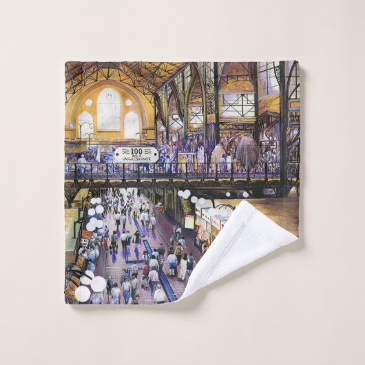 Waar is de waterkast van de vrouw? Boedapest Bad Handdoek (Wasdoekje)