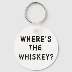 Waar is de whisky? sleutelhanger
