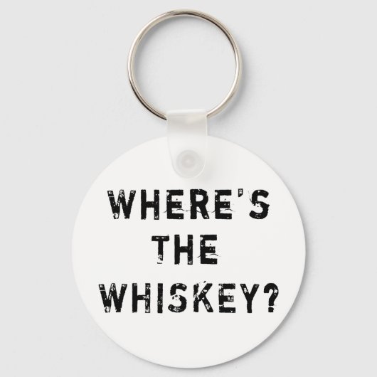 Waar is de whisky? sleutelhanger (Voorkant)