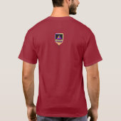 Waar is de zon pickleball cranberry t-shirt (Achterkant)