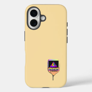 Waar is de zon pickleball crème iPhone 16 hoesje