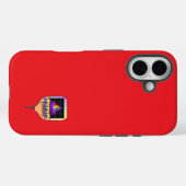 Waar is de zon pickleball rood Case-Mate iPhone case (Achterkant (horizontaal))