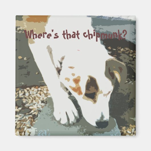 Waar is die chipmunk? Magneet (Voorkant)