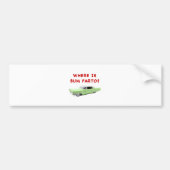 Waar is een zwerver? bumpersticker (Voorkant)