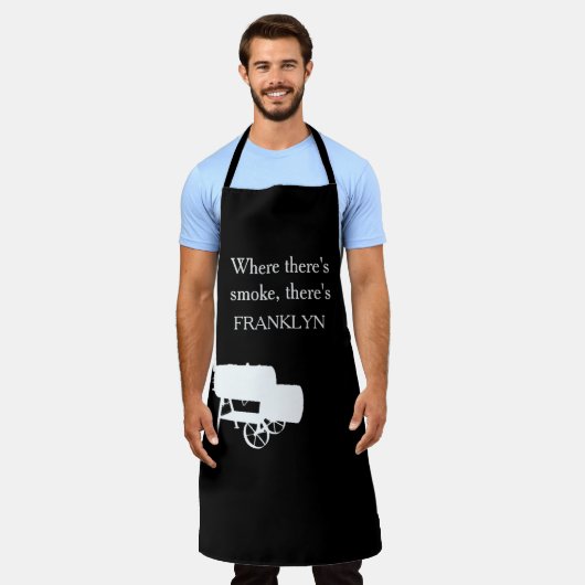 Waar is er rooknaam Monogram Grill Smoker Schort (Gedragen)