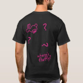 Waar is Fluffy? - Nick & Nora T-shirt (Achterkant)