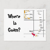 Waar is Guam? Briefkaart (Voorkant)