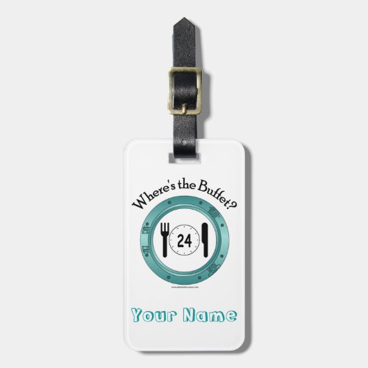 Waar is het Bagagelabel Buffet? (Voorkant verticaal)