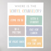 Waar is het bord bij de deur van het kantoor van d poster (Voorkant)