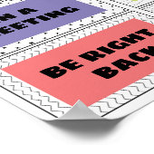 Waar is het deurbord van de Kantoor van de raadgev Poster (Hoek)