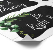 Waar is het deurbord van de Kantoor van de raadgev Poster (Hoek)