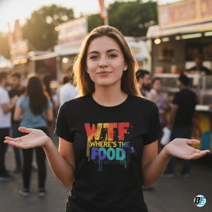 Waar is het eten T-shirt Dames