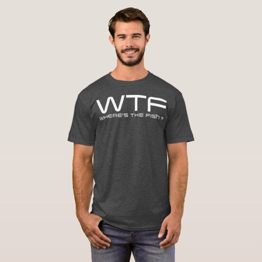 Waar is het 'Fish Mannen Funny Gevist' Shirt? T-shirt (Voorkant volledig)