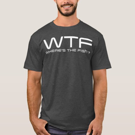 Waar is het 'Fish Mannen Funny Gevist' Shirt? T-shirt (Voorkant)