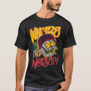Waar is het geluid? grappige zombie t-shirt