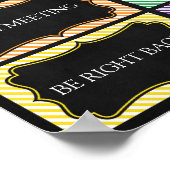 Waar is het hoofddeurbord van de Kantoor Poster (Hoek)