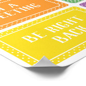 Waar is het hoofddeurbord van de Kantoor Poster (Hoek)