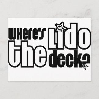 Waar is het Lido Deck? Briefkaart
