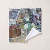 Waar is het vishoofd curry, Singapore? Bad Handdoek (Wasdoekje)