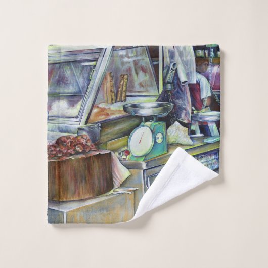 Waar is het vishoofd curry, Singapore? Bad Handdoek (Wasdoekje)