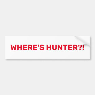 Waar is Hunter op Bumpersticker gedrukt