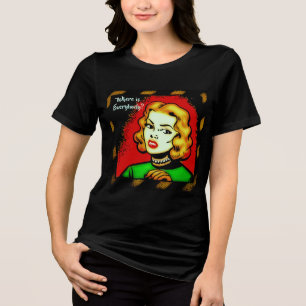 Waar is iedereen? - Retro Comic Art T-shirt