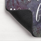 Waar is je focus? Typografie Rustisch Abstracte Muismat (Hoek)