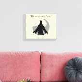 Waar is je geloof? Jesus Quotes Canvas Afdruk (Insitu (Woonkamer))