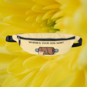 Waar is je God nu? – Grappig toiletpapier Heuptasje