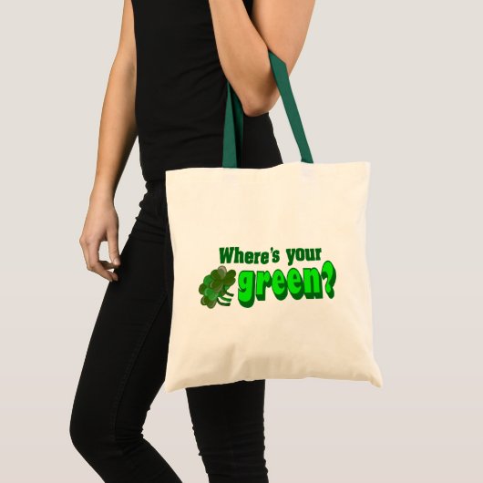 Waar is je groene Canvas tas? Tote Bag (Voorkant (product))