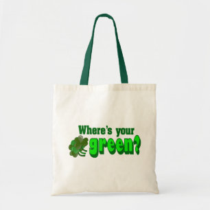 Waar is je groene Canvas tas? Tote Bag