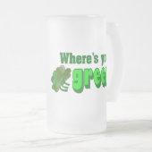 Waar is je groene Mok? Matglas Bierpul (Voorkant rechts)