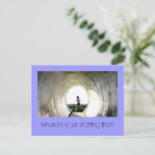 Waar is je startlijn? briefkaart (Staand voorkant)