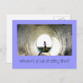 Waar is je startlijn? briefkaart (Voorkant / Achterkant)