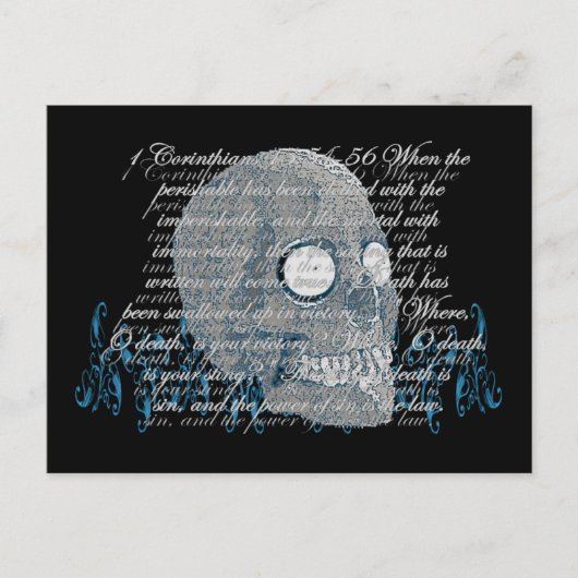 Waar is je Sting? 1 cor. 15:54-56 Briefkaart (Voorkant)