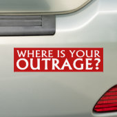 Waar is je woede?  Bumpersticker (Op auto)