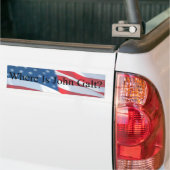 WAAR IS JOHN GALT-VLAG BUMPERSTICKER (Op Truck)