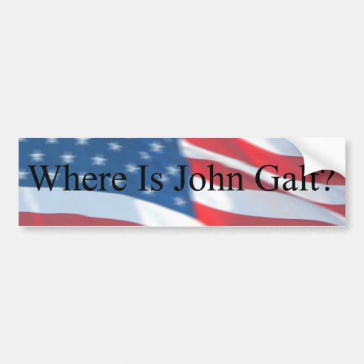 WAAR IS JOHN GALT-VLAG BUMPERSTICKER (Voorkant)