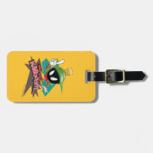 "Waar is Kabooom" MARVIN DE MARTIAN™ Punten Bagagelabel (Voorkant horizontaal)