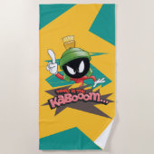 "Waar is Kabooom" MARVIN DE MARTIAN™ Punten Strandlaken (Voorkant)